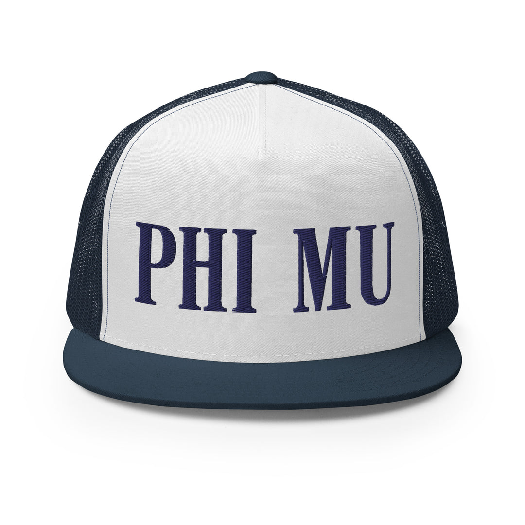 Phi Mu Disco Tiger Trucker Hat