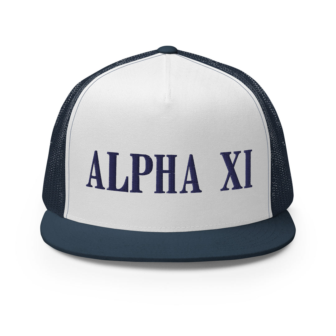 A:lpha Xi Disco Tiger Trucker Hat