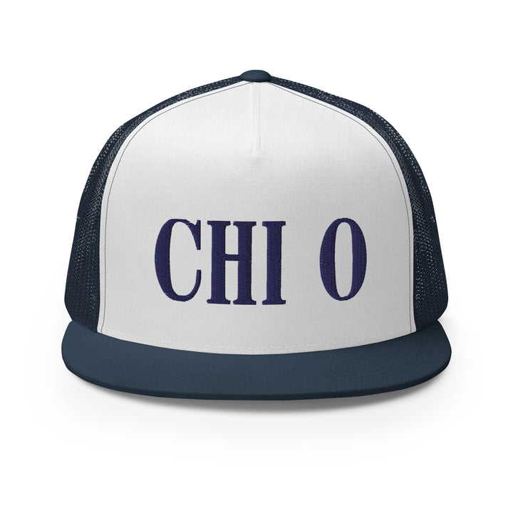 Chi Omega Disco Tiger Trucker Hat