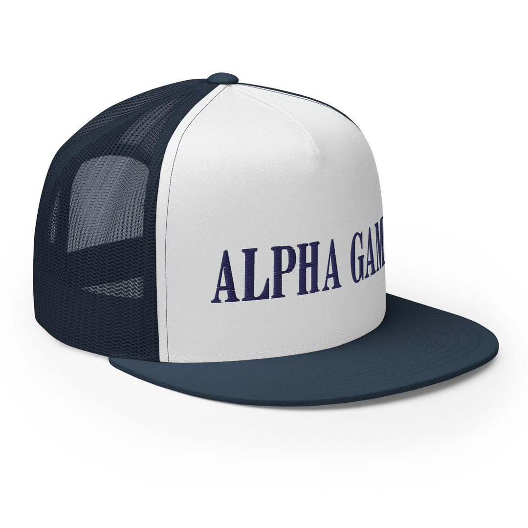Alpha Gamma Delta Disco Tiger Trucker Hat