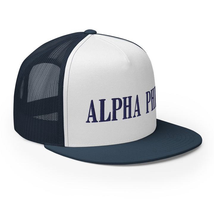 Alpha Phi Disco Tiger Trucker Hat