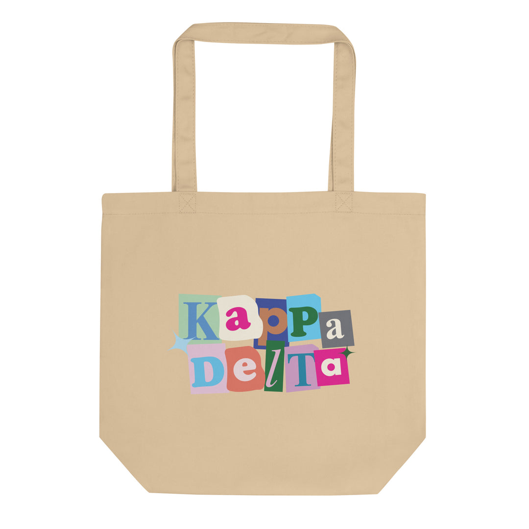 Kappa Delta Pink Pages Tote Bag