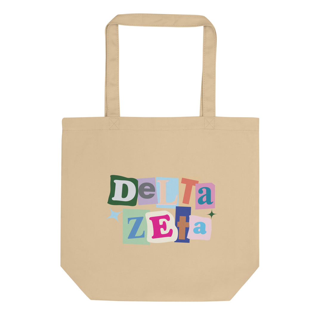 Delta Zeta Pink Pages Tote Bag