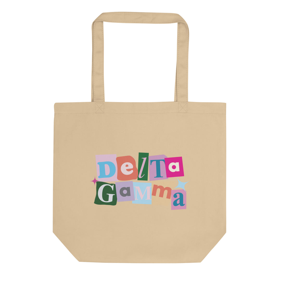 Delta Gamma Pink Pages Tote Bag