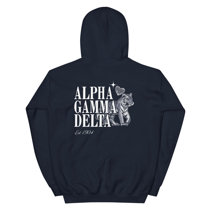 Alpha Gamma Delta Disco Tiger Hoodie