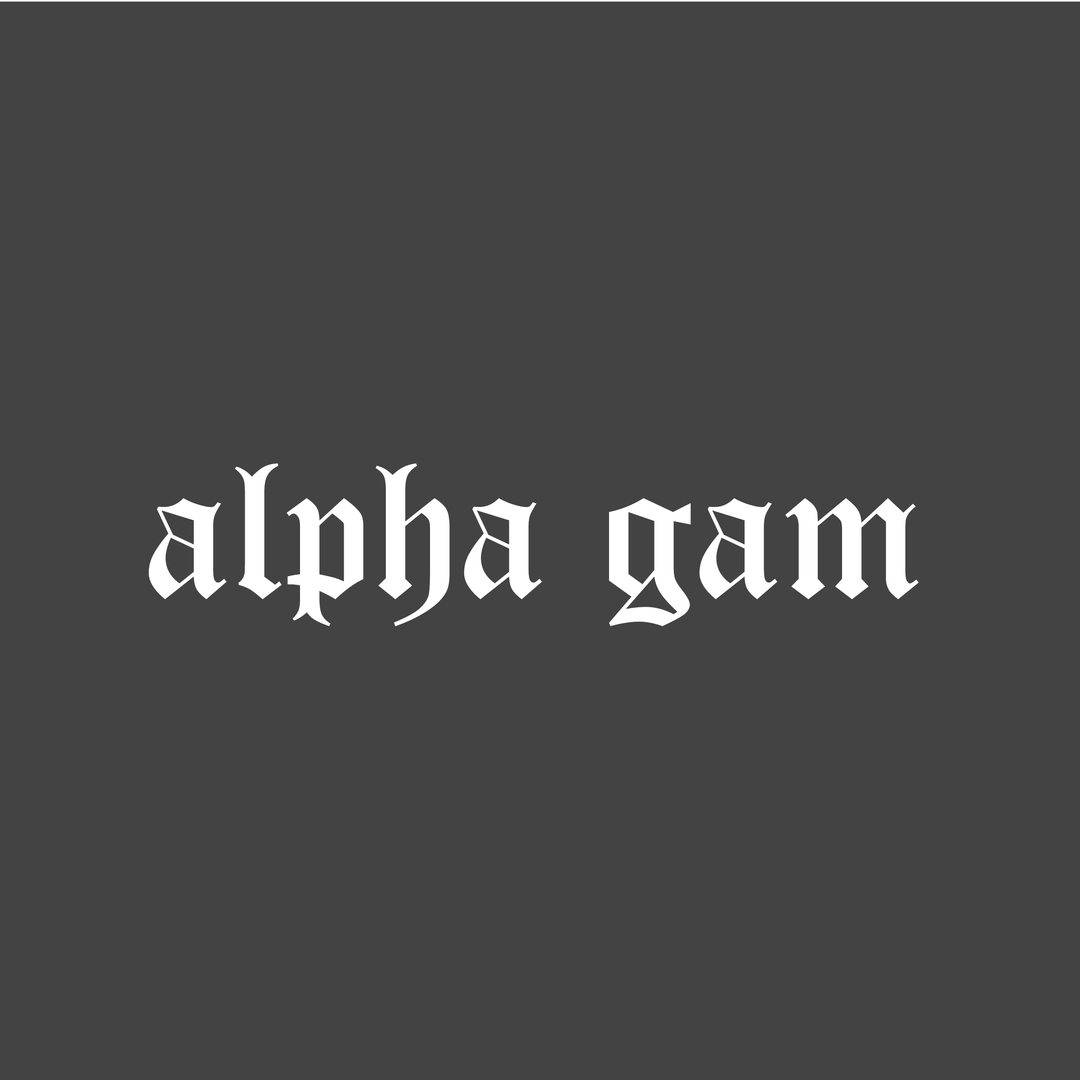 Alpha Gam Blackletter Design - Campus Ink