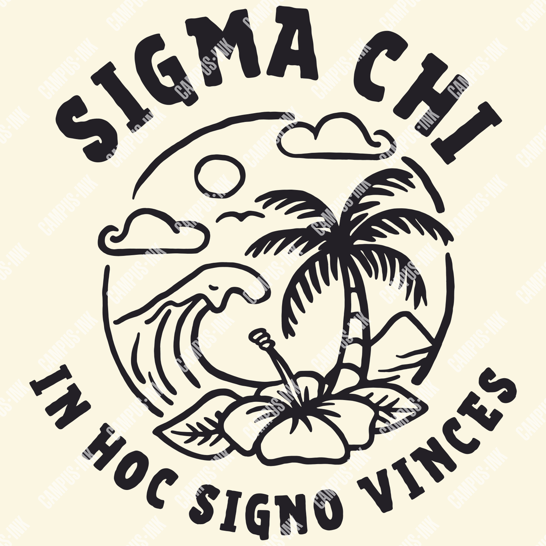 Sigma Chi Aloha Design - Campus Ink