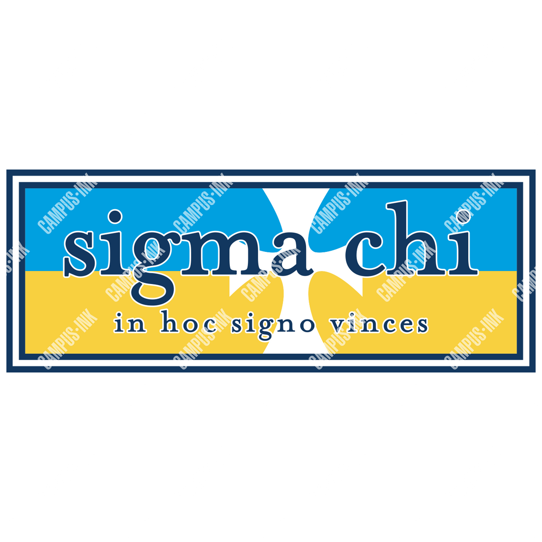 Sigma Chi Flag Banner Design - Campus Ink