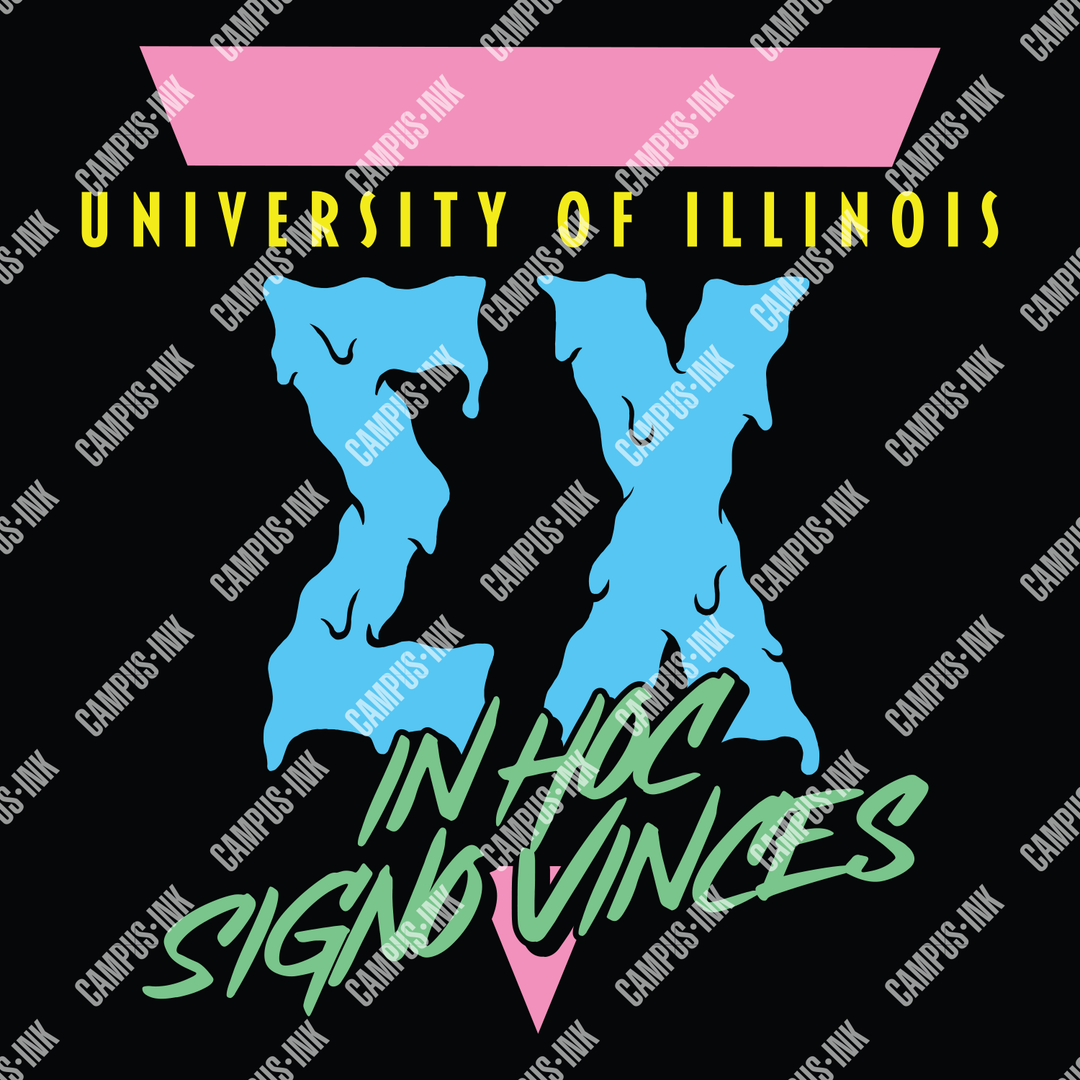 Sigma Chi Drippy Letters Design - Campus Ink
